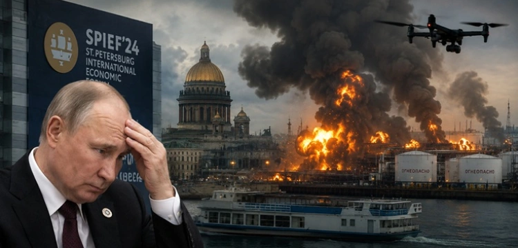 Petersburg. Putin nie otworzył Forum po ataku ukraińskich dronów