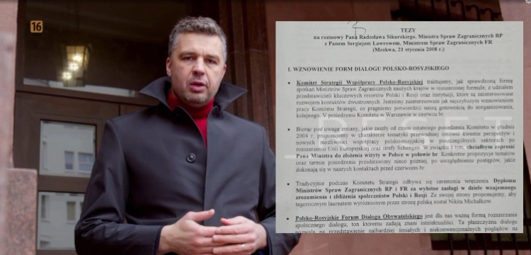 „Polskę i Rosję wiele łączy”. Dziennikarze ujawnili tezy, z jakimi Sikorski jechał do Ławrowa