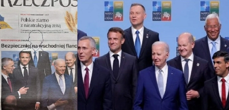 Gazeta dla zmyłki nazywająca się „Rzeczpospolita” usunęła Prezydenta RP ze zdjęcia NATO