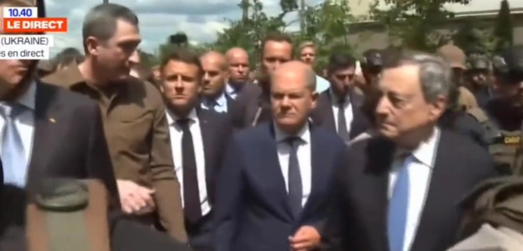 Alarm przeciwlotniczy w Kijowie. Syreny zawyły tuż po przybyciu zachodnich przywódców