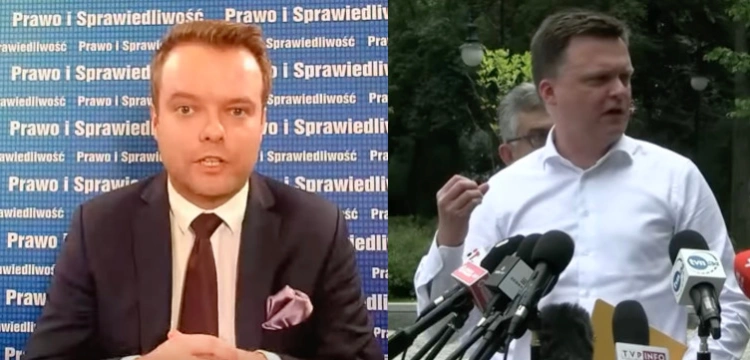 „Panie Szymonie, niech pan będzie mężczyzną”. Rzecznik PiS pyta Hołownię o finansowanie Polski 2050