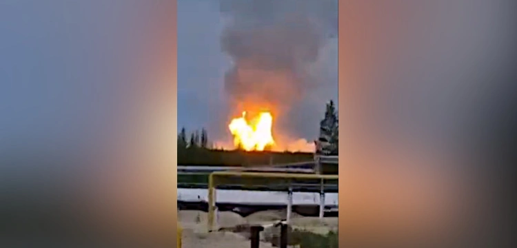 Pożar na jednym z największych pól gazowych w Rosji!