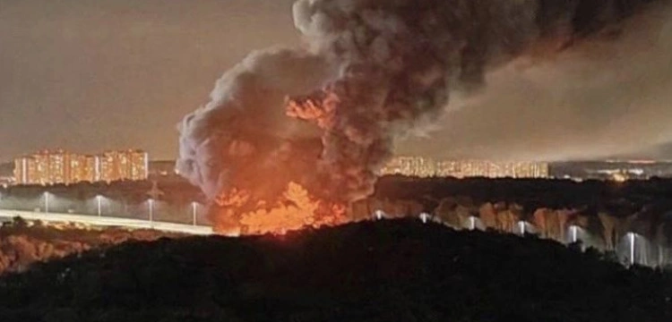 Ogromny pożar obok rezydencji Putina. „Dym widoczny z kilku kilometrów”