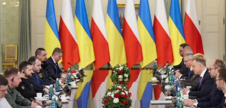 Prezydent Duda po spotkaniu z Zełenskim: Rozmawialiśmy głównie o bezpieczeństwie, ale też o kwestiach z przeszłości