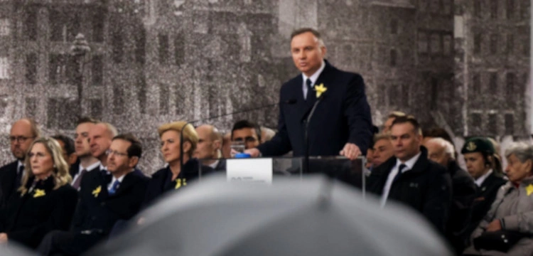 Prezydent Duda: Powstańcy z Getta Warszawskiego walczyli z niemieckimi nazistami o wolną Polskę