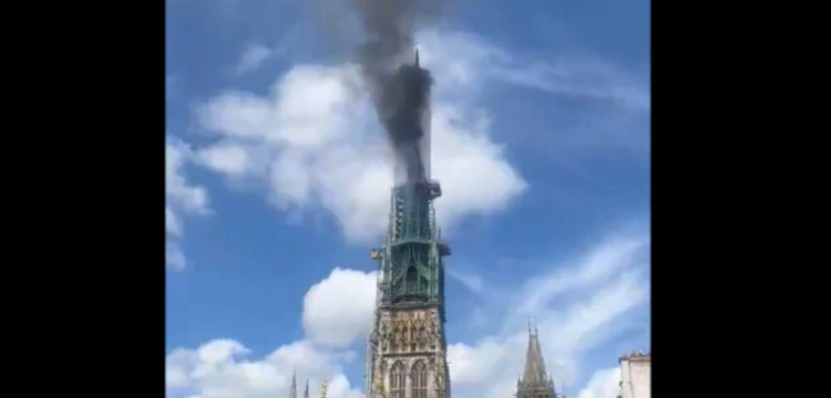 [WIDEO] Płonie Katedra Notre Dame!