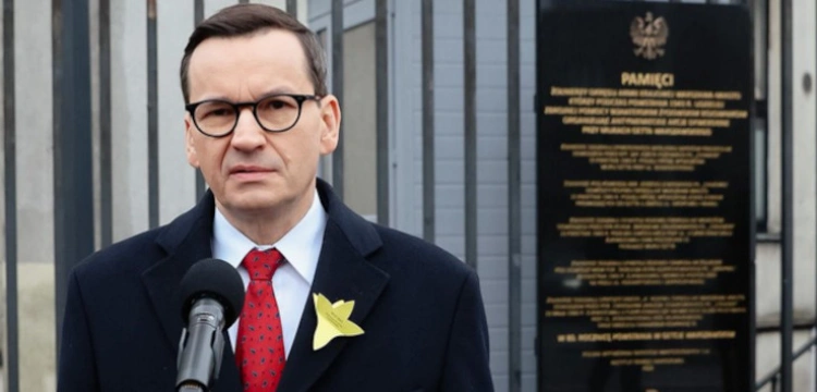 Premier Morawiecki w 80. rocznicę wybuchu Powstania w Getcie Warszawskim: Niemcy mordowali Żydów w sposób brutalny i barbarzyński