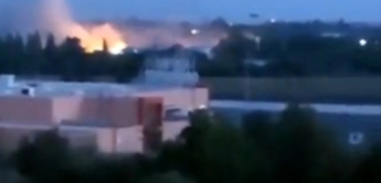 [WIDEO] Eksplozja w rosyjskim składzie amunicji pod Donieckiem