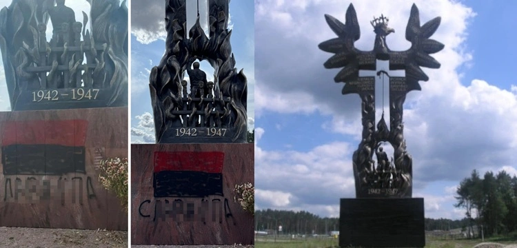 Nowy atak na pamięć o ofiarach UPA. Zdewastowano pomnik „Rzeź Wołyńska” na Podkarpaciu
