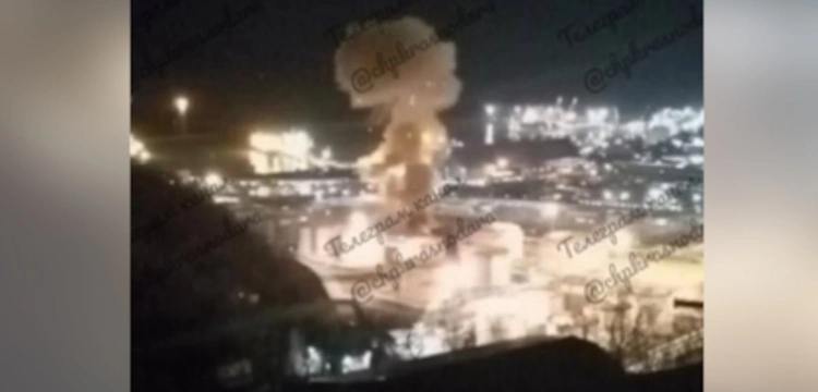 Pożar w rosyjskiej rafinerii. To był atak dronów?