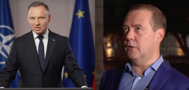 „Szumowina, kreatura”. Miedwiediew uderza w polskiego prezydenta