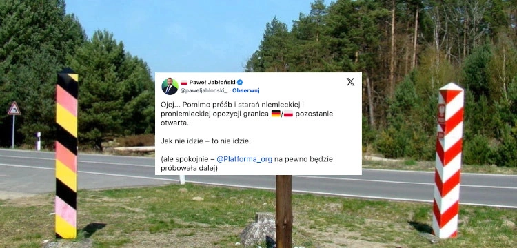 Opozycja zawiedziona? Niemcy nie wprowadzą stacjonarnych kontroli na granicy z Polską