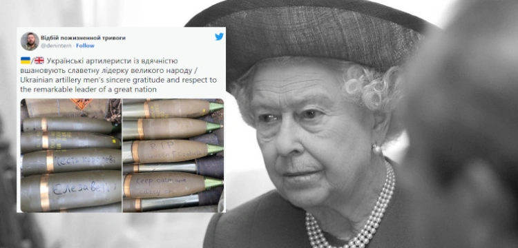 Ukraińscy żołnierze oddali hołd królowej Elżbiecie. Użyli do tego… rakiet