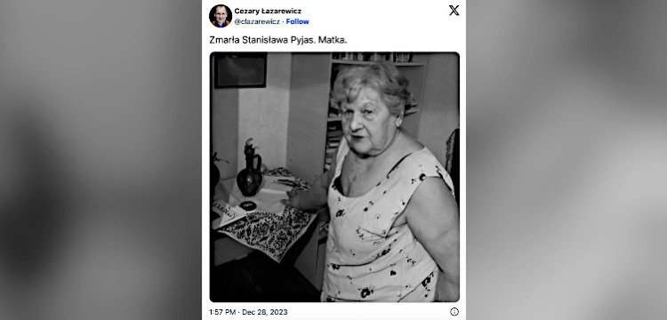 Odeszła Stanisława Pyjas. Do końca starała się poznać okoliczności śmierci syna