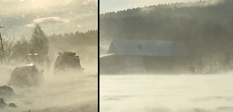 Zamieć jak ściana. Małopolska wieś znika pod śniegiem [Wideo]