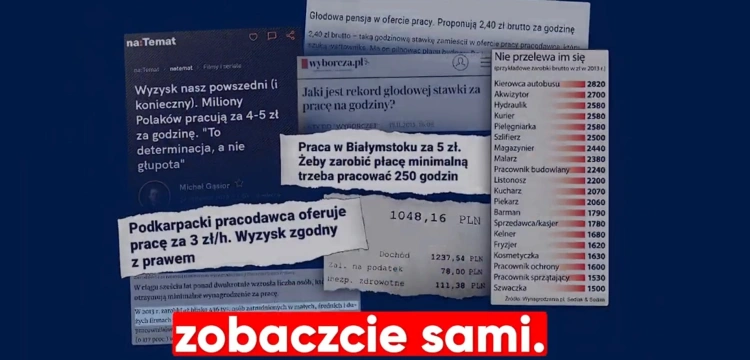 „Nie pozwólmy, żeby wróciła praca po 5 zł i ponad 2 mln bezrobotnych”