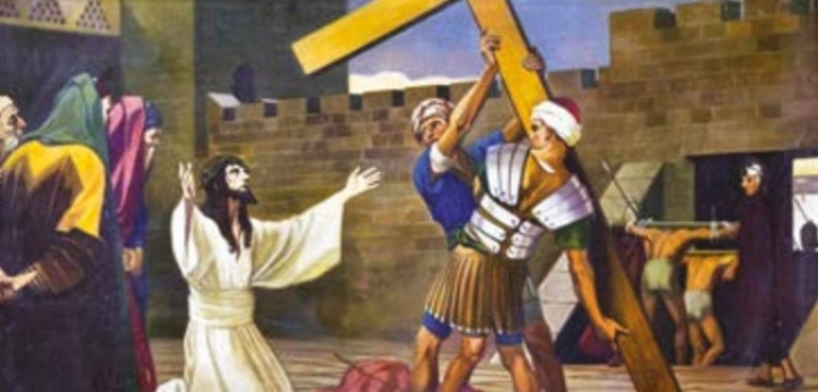 II STACJA Jezus bierze krzyż na swoje ramiona