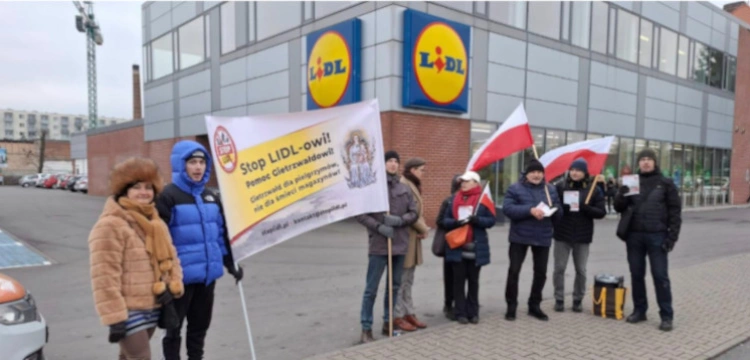 „Stop Lidlowi! Pomoc Gietrzwałdowi!”. Pikiety pod sklepami niemieckiej sieci