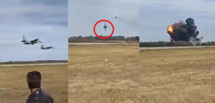 Krym. Kolejna spektakularna kraksa rosyjskiego samolotu [Wideo]