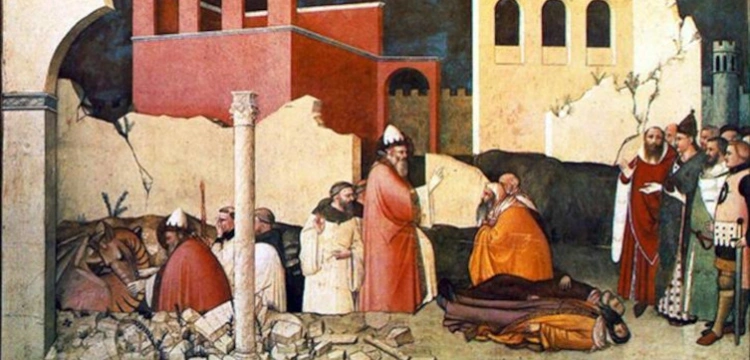 Legenda o tym, jak św. Sylwester zwycięża smoka