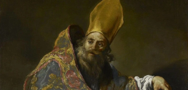 Św. Ambroży, biskup i doktor Kościoła. Dzięki jego kazaniom nawrócił się św. Augustyn