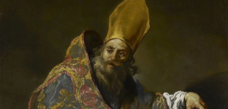 Św. Ambroży,  biskup i doktor Kościoła. Dzięki jego kazaniom nawrócił się św. Augustyn