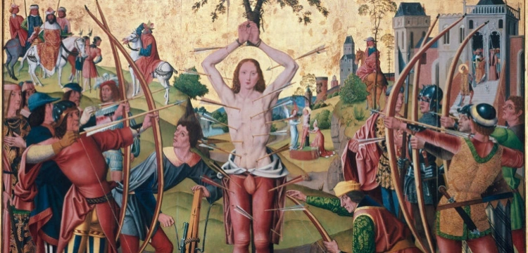 Święty Sebastian, męczennik. Zginął za to, że ujął się za chrześcijanami