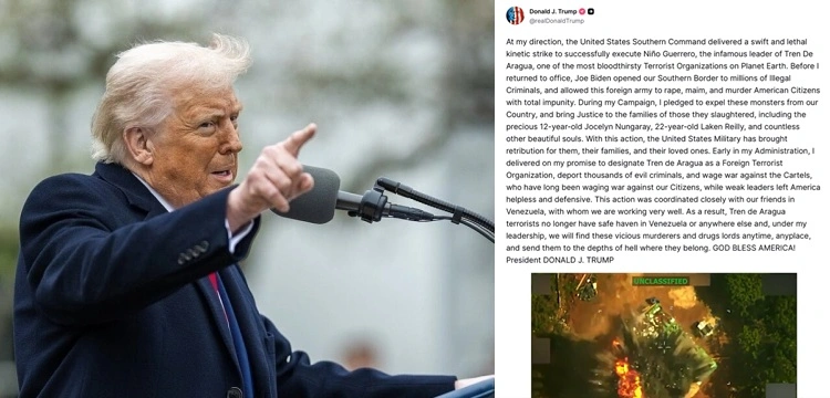 Trump pokazał nagranie ataku. Nie żyje jeden z najgroźniejszych gangsterów Ameryki Łacińskiej