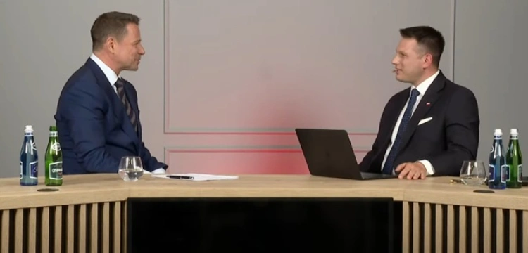 Kłamstwo goniło kłamstwo w rozmowie Trzaskowskiego z Mentzenem
