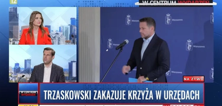 Bocheński alarmuje!!! Trzaskowski nakazuje zdejmowanie krzyży w urzędach [Wideo]