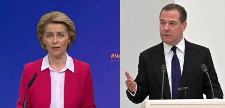 Szydercza odpowiedź Miedwiediewa do „ciotki von der Leyen”: Gaz stop!