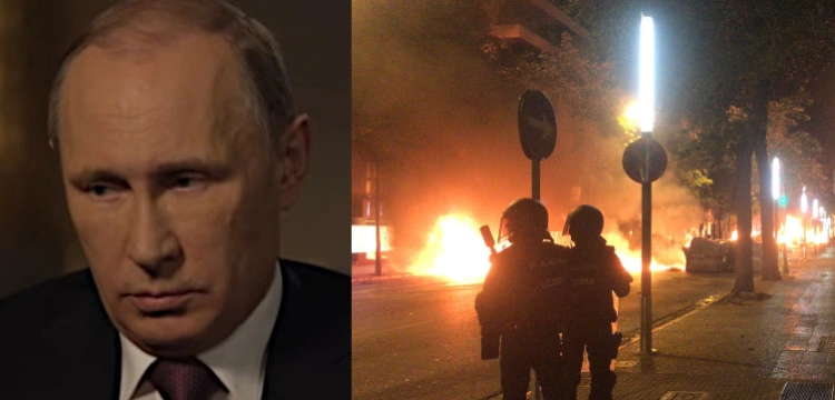 Zamieszki w Katalonii. Śledztwo wskazuje na ślad Kremla