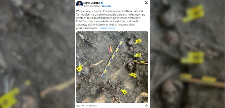 Odkryto masowy grób ofiar UPA w Puźnikach na Ukrainie