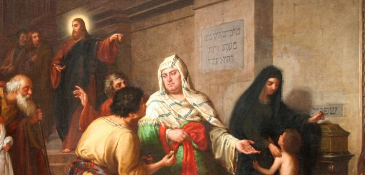 Ta uboga wdowa wrzuciła więcej niż wszyscy inni