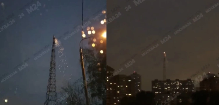 Pożar wieży radiowo-telewizyjnej w Moskwie. „Ukraińcy nazywają ją Okiem Saurona”