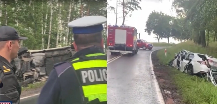 Bardzo niebezpieczny wypadek w okolicach Człuchowa. Wśród rannych dzieci