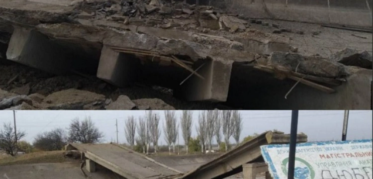 Ukraińskie media: Wojska rosyjskie wysadzają mosty wokół Chersonia