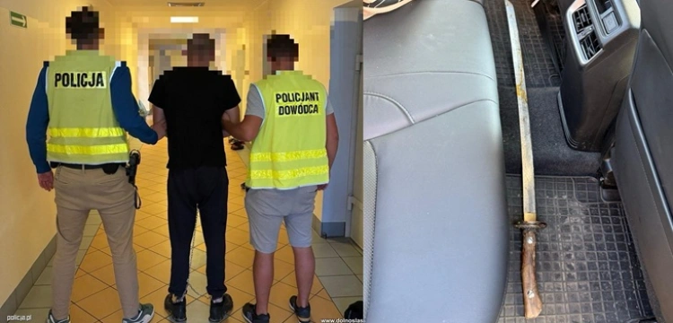 Zaatakował policjanta mieczem samurajskim podczas zatrzymania