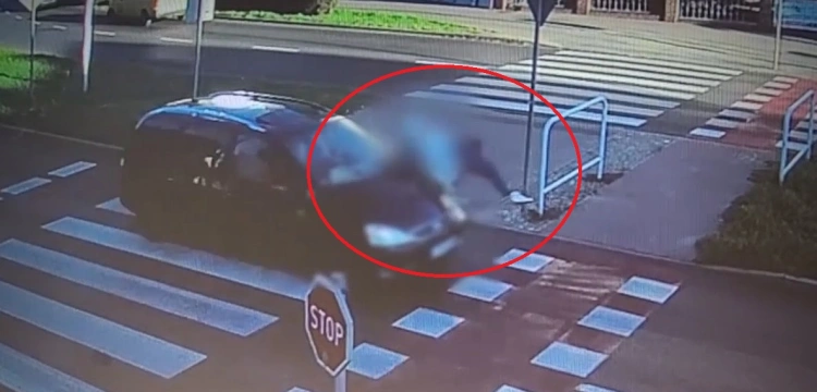 Zielona Góra. Makabryczne potrącenie na przejściu dla pieszych. Wypadek zarejestrowała kamera monitoringu [Wideo]