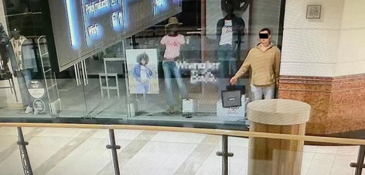 Złodziej "manekin" w rękach policji