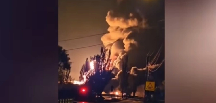 Serce rosyjskiej fabryki dronów w ogniu