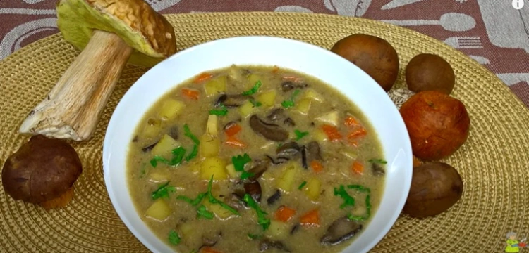 Grzybowa na "rosole" z jodły