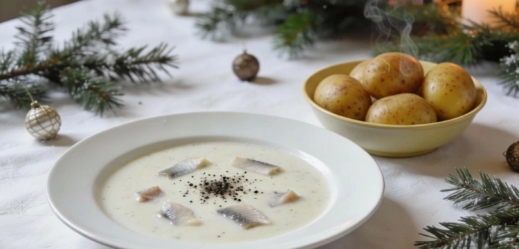 Kuchnia mojej mamy: Zupa śledziowa z gorącymi ziemniakami