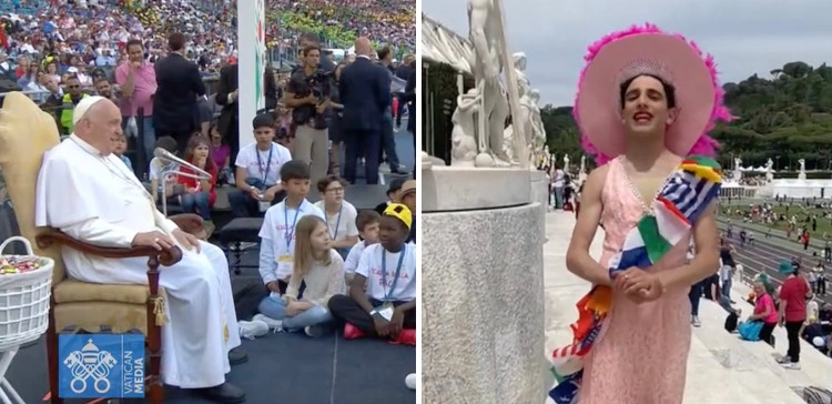 Przerażające! Drag queen na… Dniu Dziecka w Watykanie