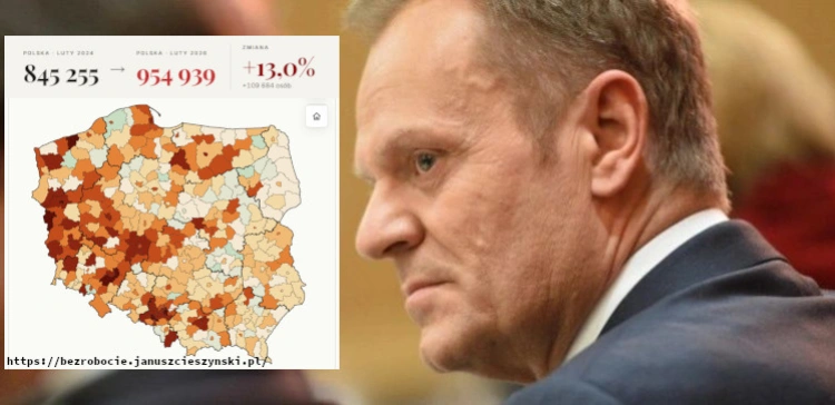 Kuźmiuk: Interaktywna mapa bezrobocia – posumowanie 2 lat rządów Tuska